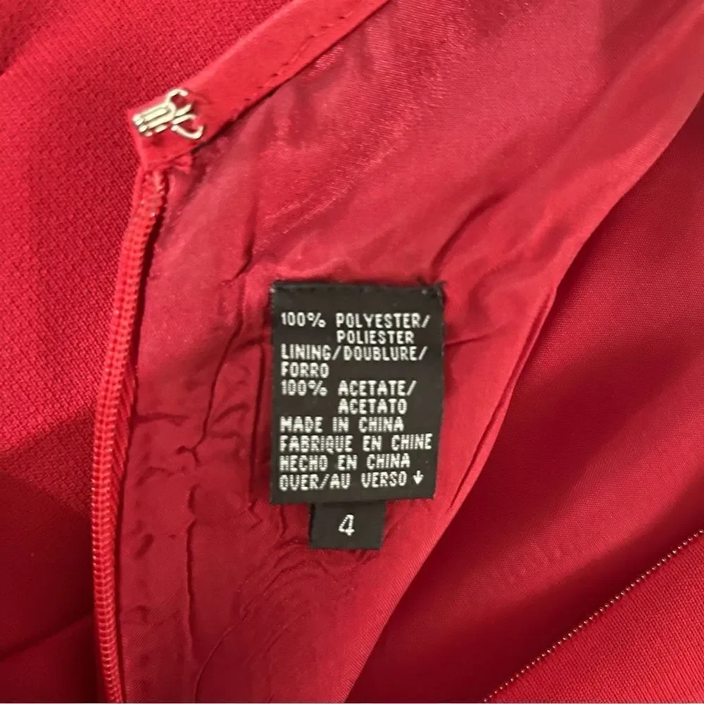 Liz Claiborne NIGHT Red Dress Size 4
